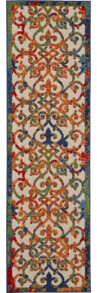 Rainbow Colored Indoor Outdoor Runner Rug